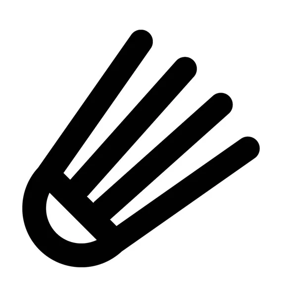 Federball Flache Vektor Symbol — Stockvektor