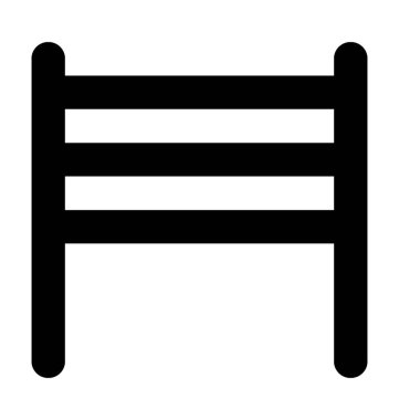 Voleybol Net düz vektör simgesi 