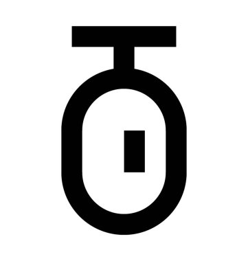 Yumruk torbası düz vektör simgesi 