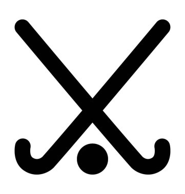 Hokey düz vektör simgesi