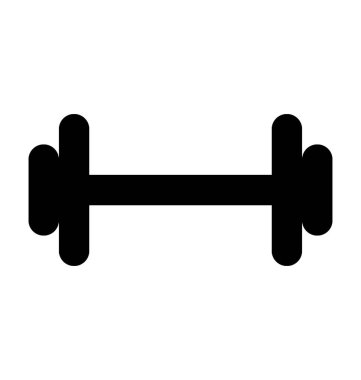 dambıl düz vektör simgesi