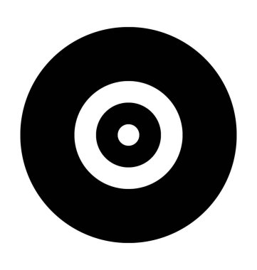 Bilardo topu düz vektör simgesi