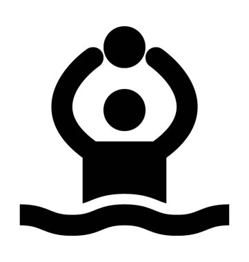 Su topu düz vektör simgesi