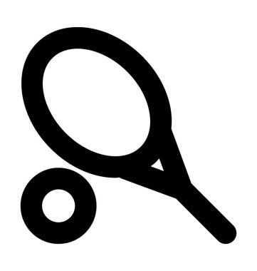 Tenis düz vektör simgesi