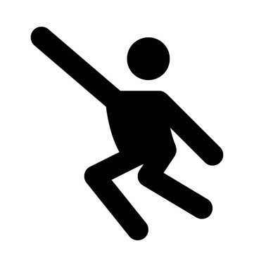 Egzersiz düz vektör simgesi