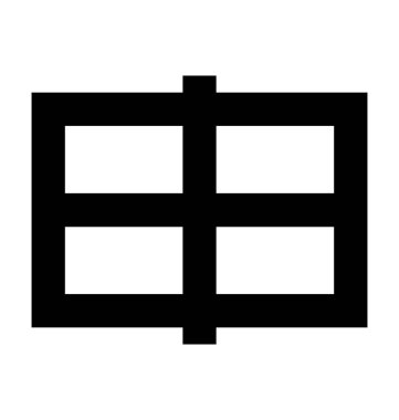 Çetele düz vektör simgesi