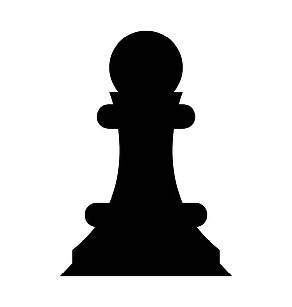 Schachfigur Flache Vektor Ikone — Stockvektor
