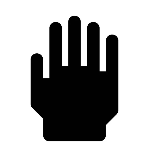 Glove Flat Vector Icon — Stock Vector