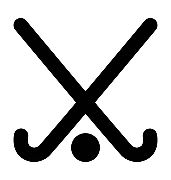 Hockey Platte Vector Icon — Stockvector