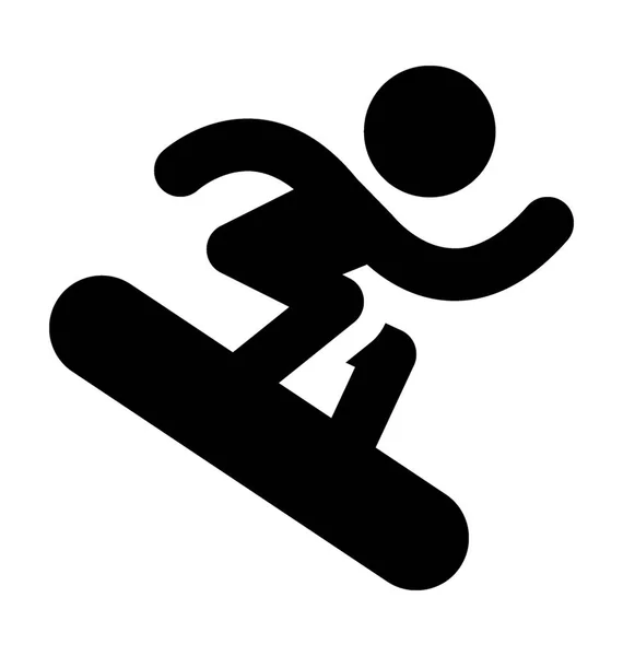 Schaatsen Platte Vector Icon — Stockvector