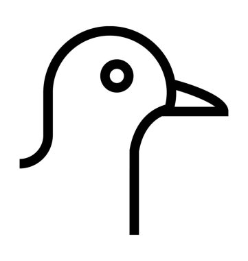 Güvercin Düz Vektör Simgesi