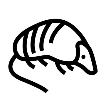 Kirpi düz vektör simgesi