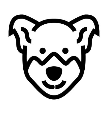 Düz vektör simge ayı