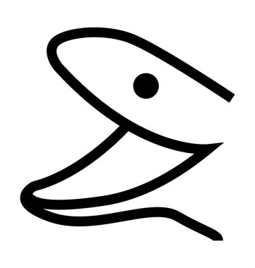 Yunus yüz düz vektör simgesi