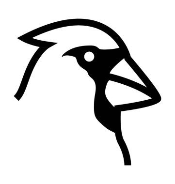 Tavuk düz vektör simgesi