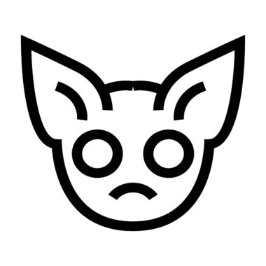 Koala düz vektör simgesi