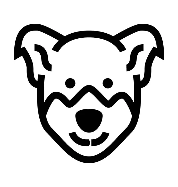 Oso Plano Vector Icono — Vector de stock