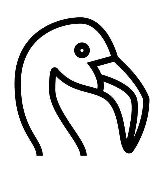 Gaviota Plana Vector Icono — Vector de stock