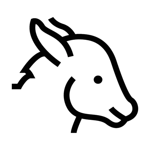 Koně Plochý Vektorové Ikony — Stockový vektor