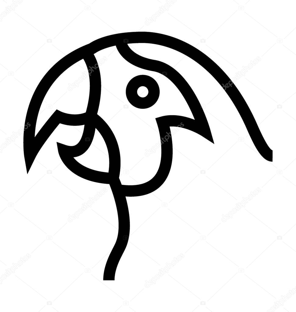 Parrot Flat Vector Icon