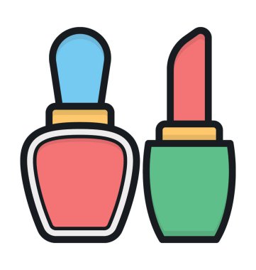 Makyaj renkli vektör simgesi