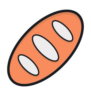 Baget renkli vektör simgesi