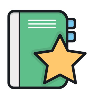 Günlüğü düz vektör simgesi 