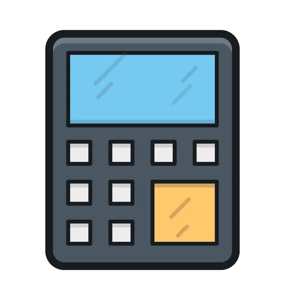 Calculator Flat Vector Icon — Stock Vector