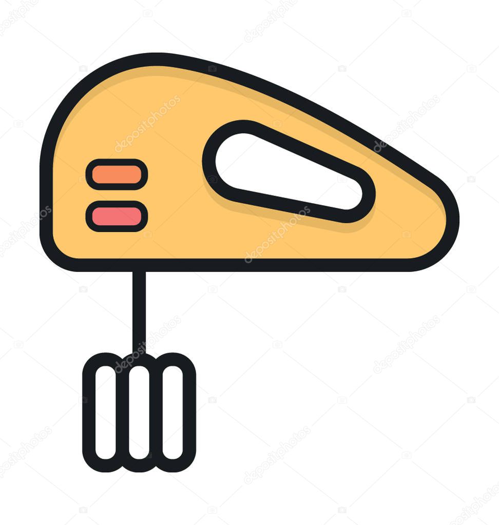 Beater Flat Vector Icon