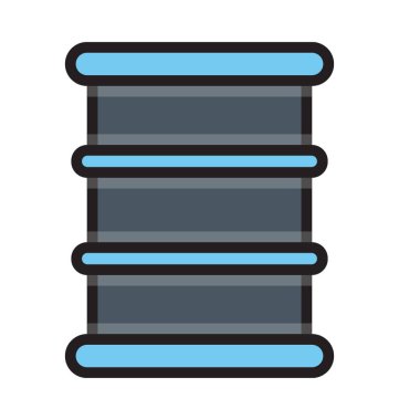 Varil düz vektör simgesi 