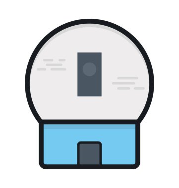 Kar düz vektör simge 