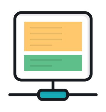 Dosya Paylaş düz vektör simgesi 