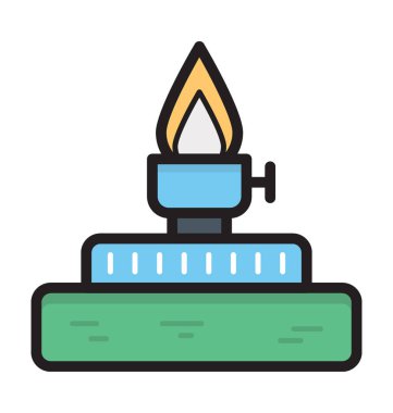 Ruh lamba düz vektör simgesi 