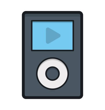 Düz vektör simge pod 