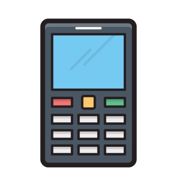 telefon düz vektör simgesi 