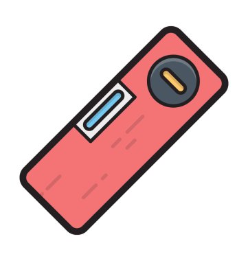 Düzey ölçer düz vektör simgesi