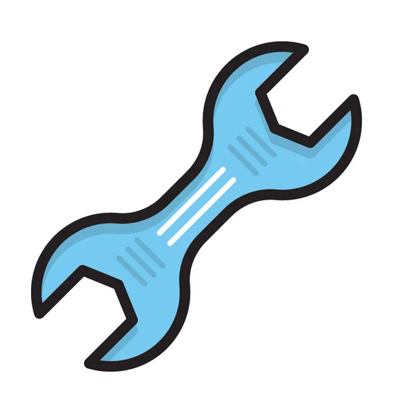 Llave Plana Vector Icono — Vector de stock