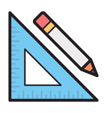 Set kare düz vektör simgesi