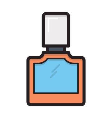 Tırnak cilası düz vektör simgesi