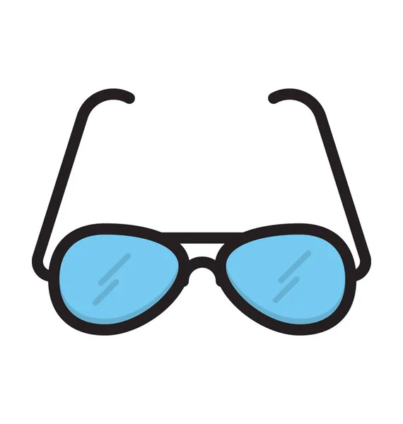 Lunettes Soleil Flat Vector Icon — Image vectorielle