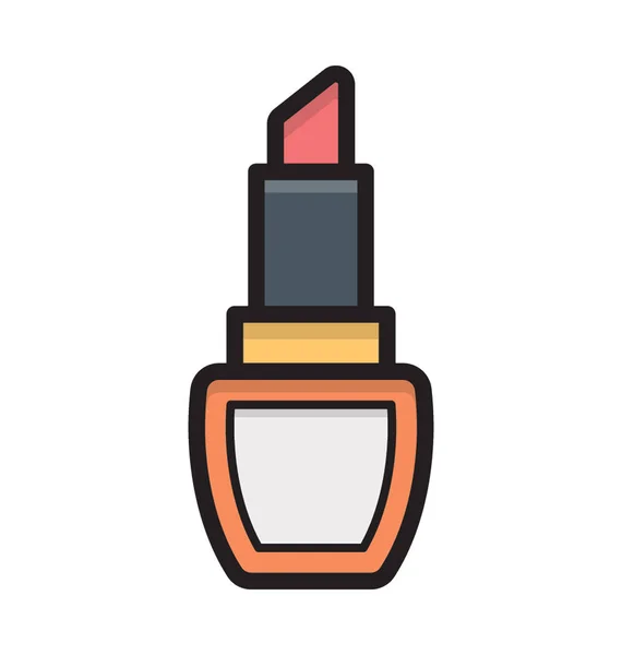 Lipstick Flat Vector Icon — Stock Vector