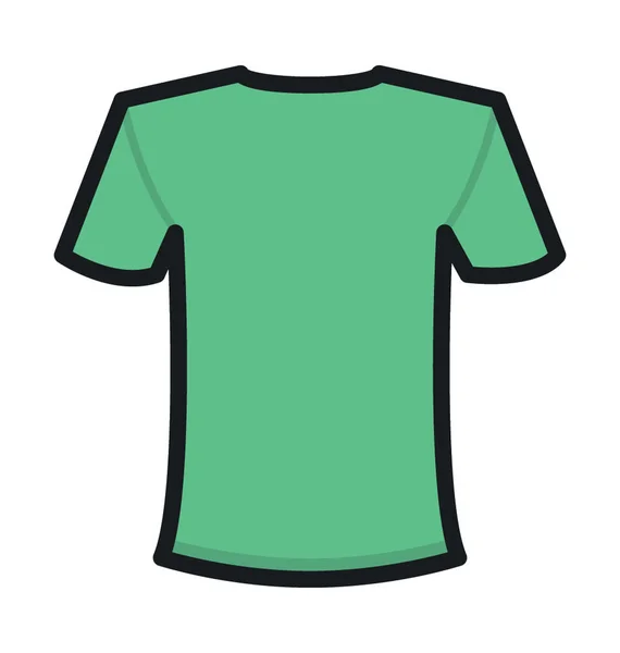 Shirt Flache Vektorsymbol — Stockvektor