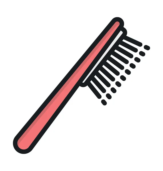 Paddle Brush Platt Vektor Icon — Stock vektor