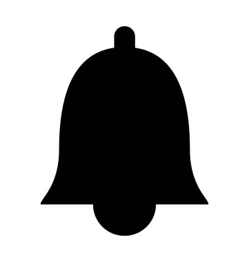 Noel çan düz vektör simgesi 
