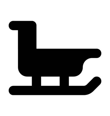 Kızak düz vektör simgesi 