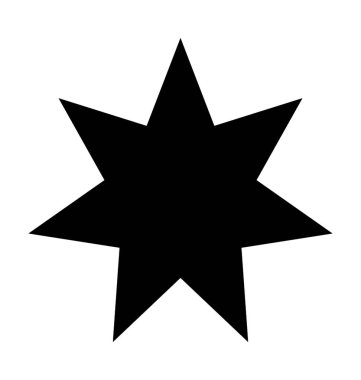 Patlama düz vektör yıldız simgesi 