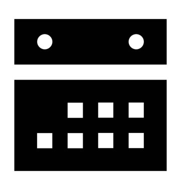 Takvim Düz Vektör Simgesi