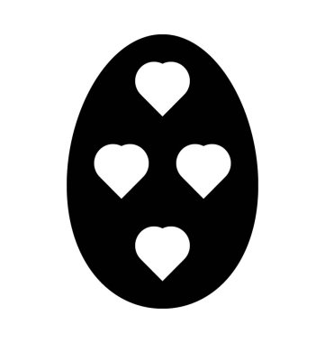 Paskalya yumurtası düz vektör simgesi