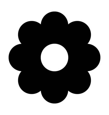 çerez düz vektör simgesi