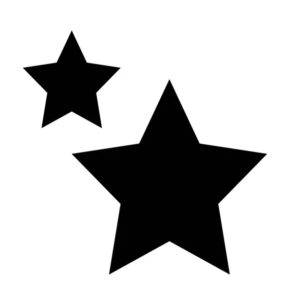 Estrellas Plano Vector Icono — Vector de stock